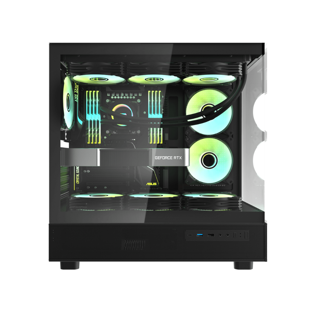 DarkFlash Casing DPX90 3 FAN RGB ATX Gaming BLACK DarkFlash Casing DPX90 3 FAN RGB ATX Gaming BLACK